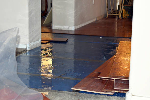 Professional Burst Pipe Cleanup technician working in Choctaw, OK